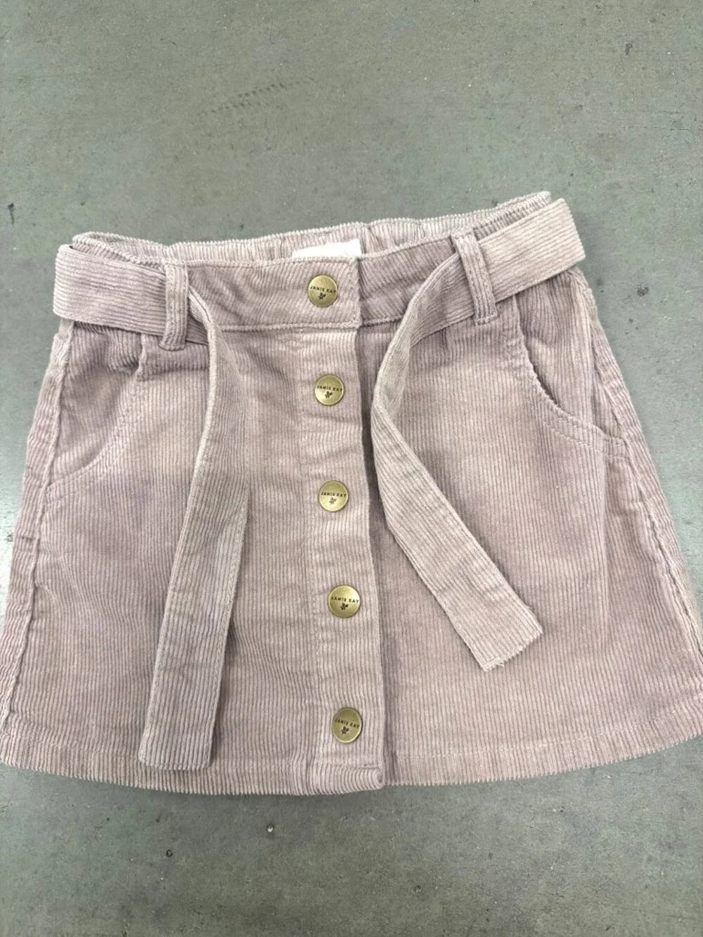 Jamie Kay Belted Corduroy Skirt Purple Size 5Y